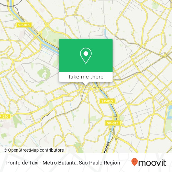 Ponto de Táxi - Metrô Butantã map