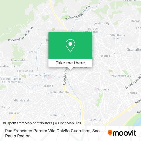 Rua Francisco Pereira   Vila Galvão   Guarulhos map