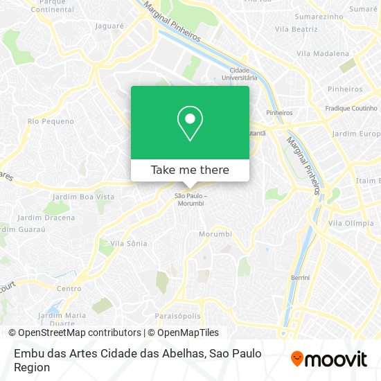 Embu das Artes Cidade das Abelhas map