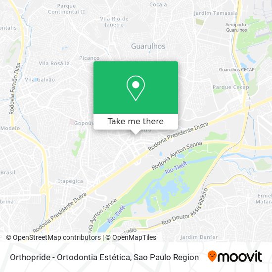 Orthopride - Ortodontia Estética map