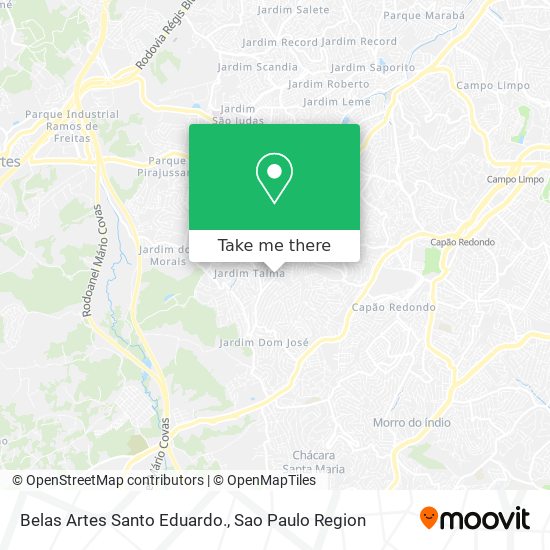 Mapa Belas Artes Santo Eduardo.