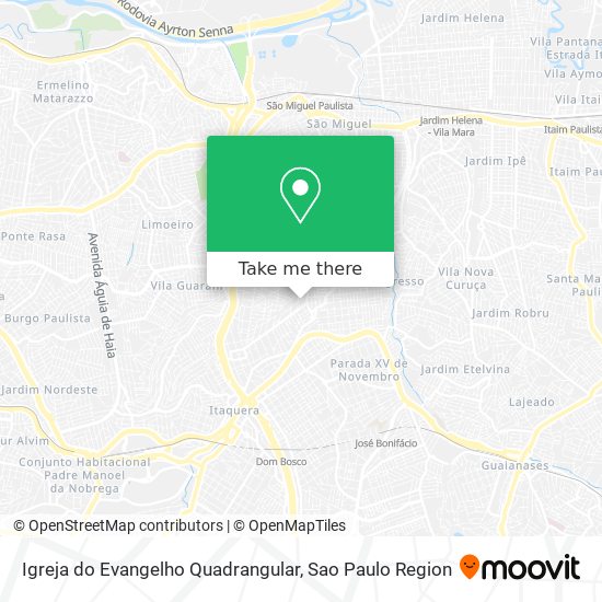 Mapa Igreja do Evangelho Quadrangular