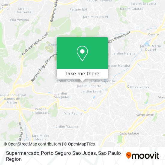 Supermercado Porto Seguro Sao Judas map