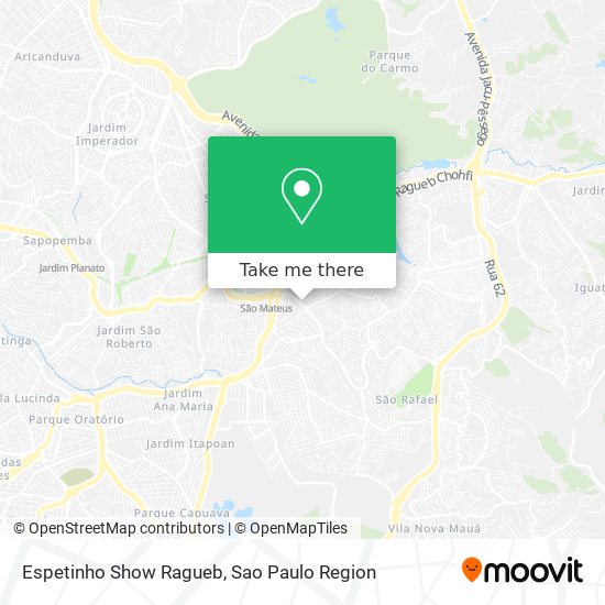 Mapa Espetinho Show Ragueb