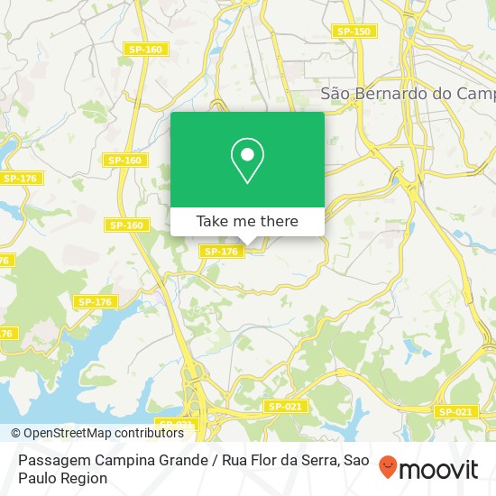 Passagem Campina Grande / Rua Flor da Serra map