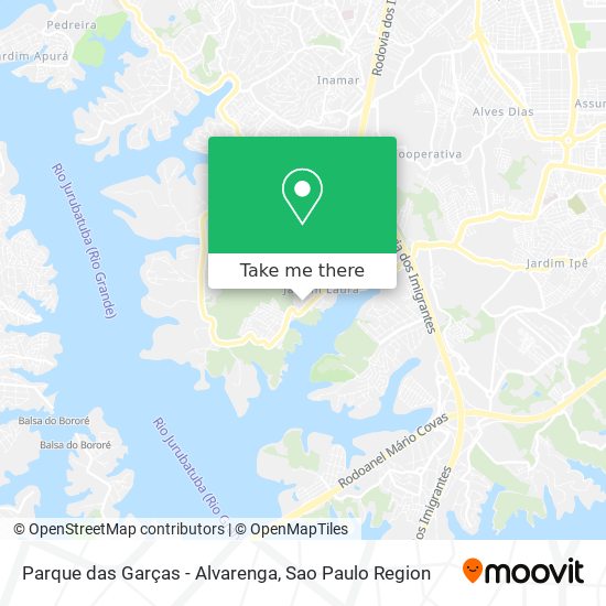 Parque das Garças - Alvarenga map