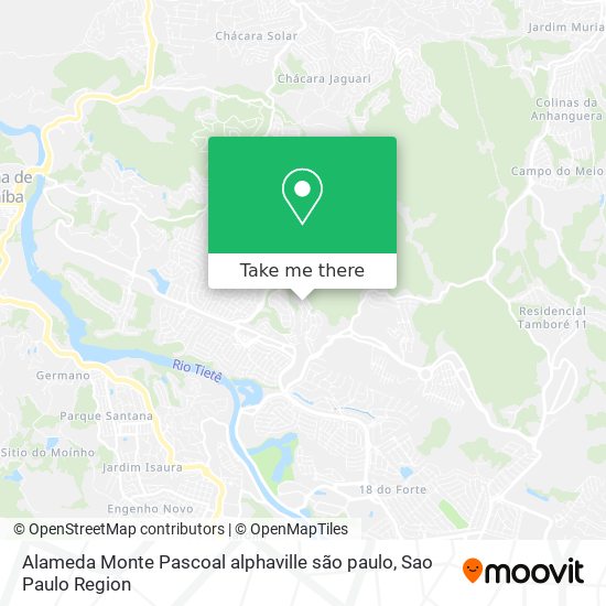 Alameda Monte Pascoal alphaville  são paulo map
