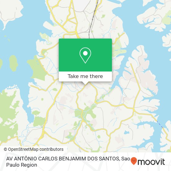 Mapa AV ANTÔNIO CARLOS BENJAMIM DOS SANTOS