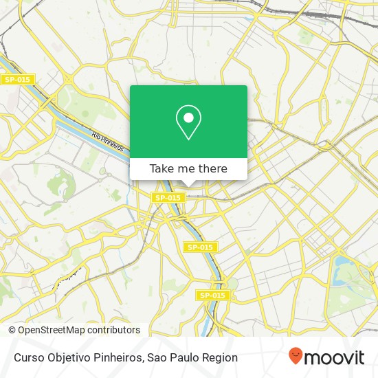 Mapa Curso Objetivo Pinheiros