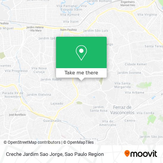 Mapa Creche Jardim Sao Jorge