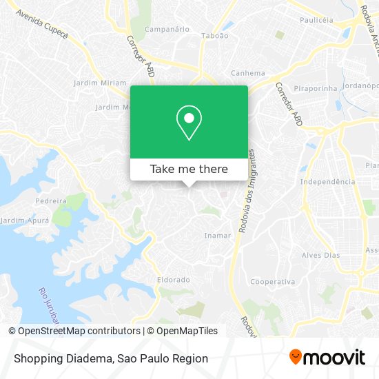 Shopping Diadema map