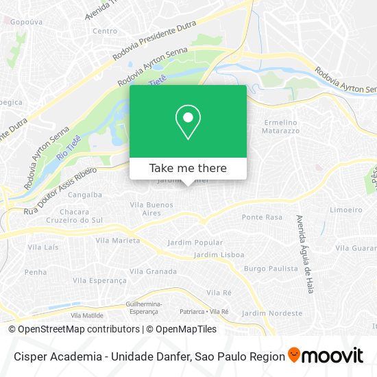 Mapa Cisper Academia - Unidade Danfer