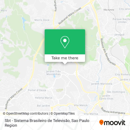 Sbt - Sistema Brasileiro de Televisão map