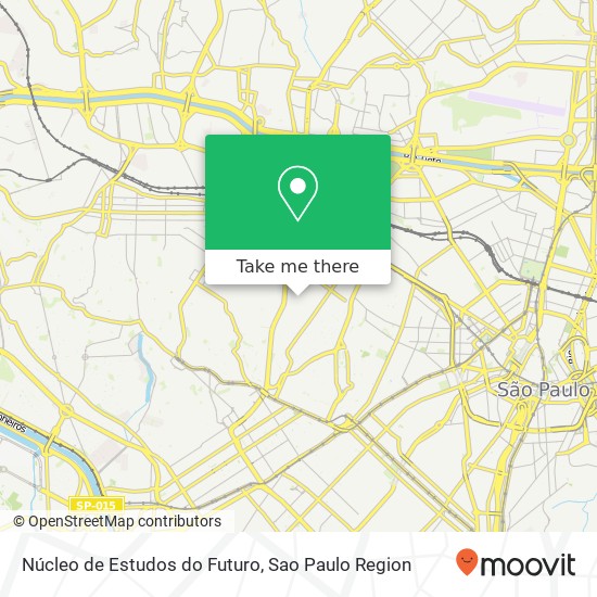 Mapa Núcleo de Estudos do Futuro