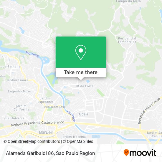 Mapa Alameda Garibaldi 86