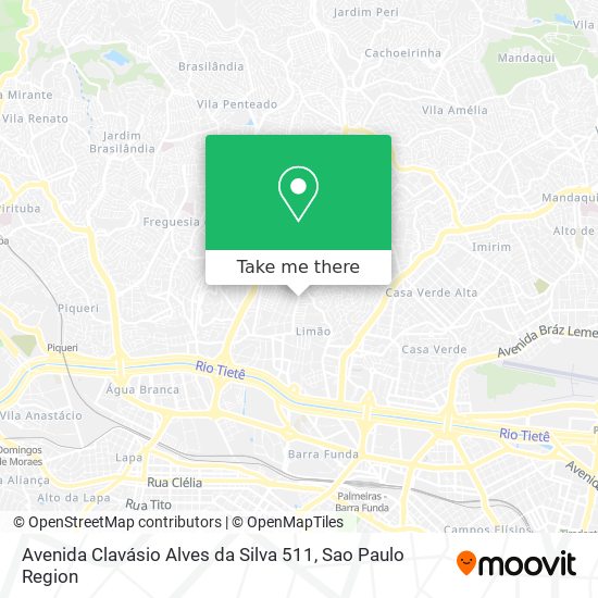 Avenida Clavásio Alves da Silva 511 map