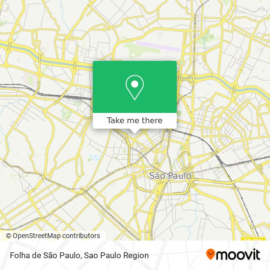 Mapa Folha de São Paulo