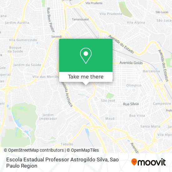 Mapa Escola Estadual Professor Astrogildo Silva