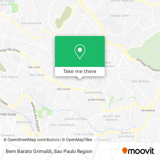 Bem Barato Grimaldi map