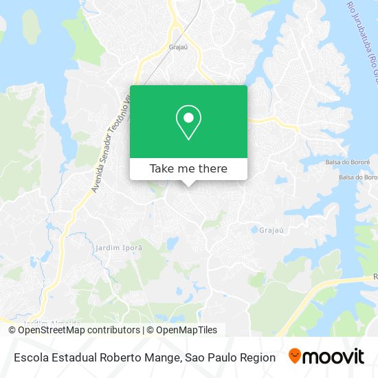 Mapa Escola Estadual Roberto Mange