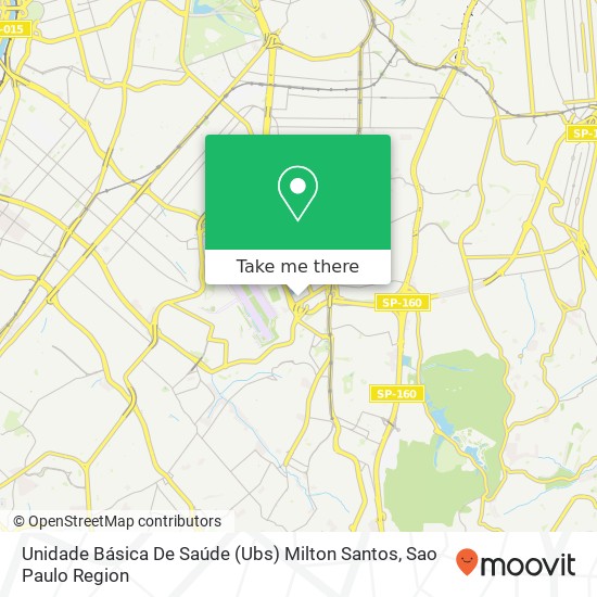 Mapa Unidade Básica De Saúde (Ubs) Milton Santos