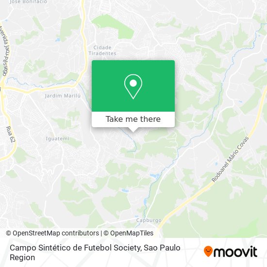 Campo Sintético de Futebol Society map