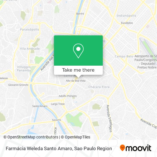 Farmácia Weleda Santo Amaro map