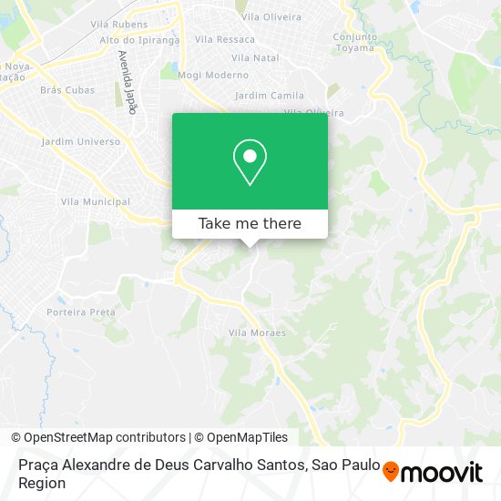 Mapa Praça Alexandre de Deus Carvalho Santos