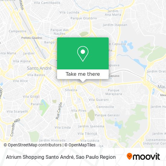 Atrium Shopping Santo André map