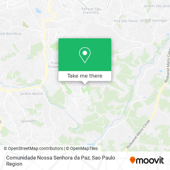 Comunidade Nossa Senhora da Paz map