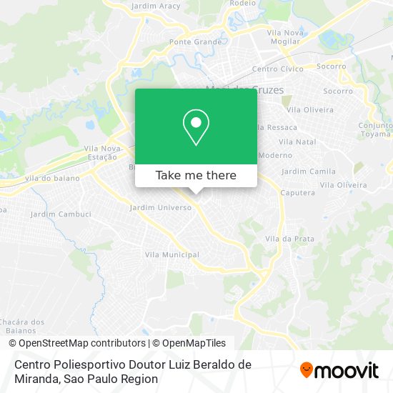 Mapa Centro Poliesportivo Doutor Luiz Beraldo de Miranda