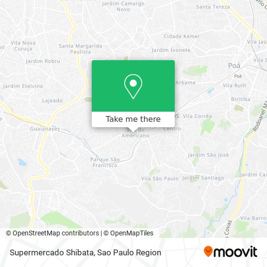 Supermercado Shibata map