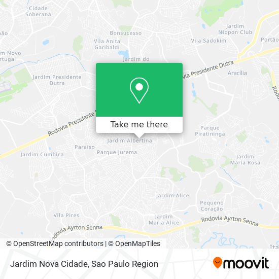 Jardim Nova Cidade map