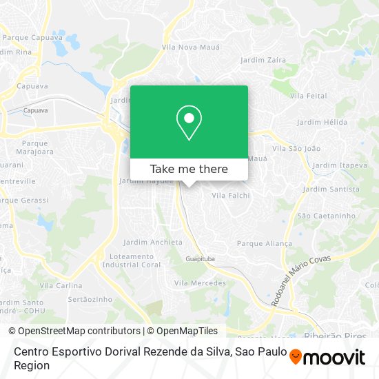 Mapa Centro Esportivo Dorival Rezende da Silva