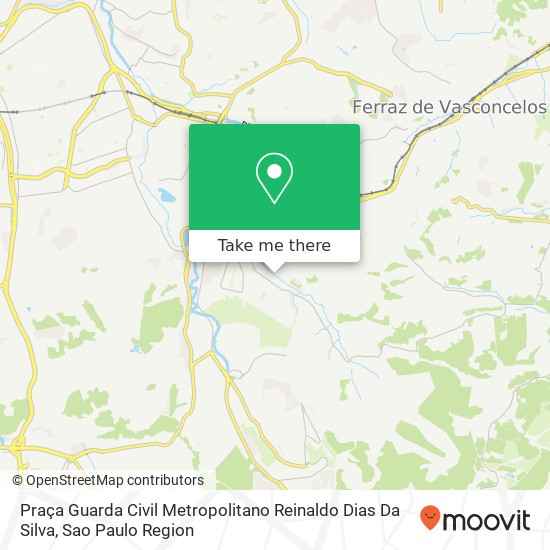 Mapa Praça Guarda Civil Metropolitano Reinaldo Dias Da Silva