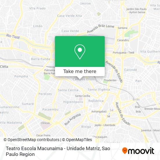 Teatro Escola Macunaíma - Unidade Matriz map