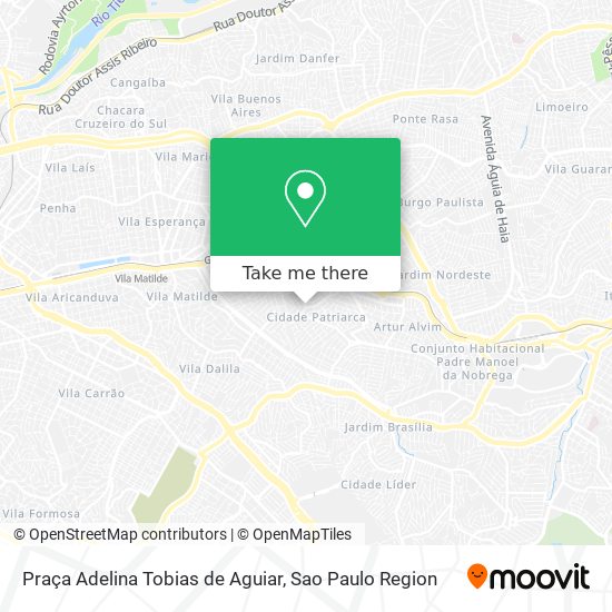 Mapa Praça Adelina Tobias de Aguiar