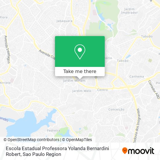 Escola Estadual Professora Yolanda Bernardini Robert map