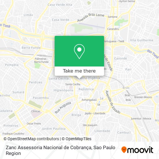 Zanc Assessoria Nacional de Cobrança map