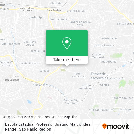 Escola Estadual Professor Justino Marcondes Rangel map