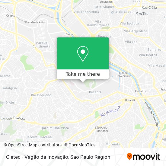 Cietec - Vagão da Inovação map