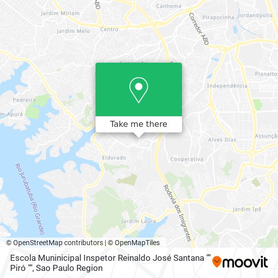 Mapa Escola Muninicipal Inspetor Reinaldo José Santana "" Piró ""