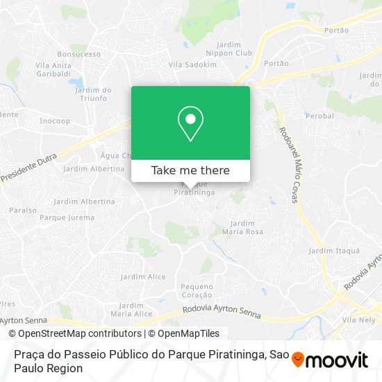 Praça do Passeio Público do Parque Piratininga map