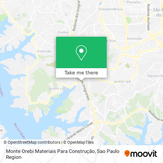 Mapa Monte Orebi Materiais Para Construção