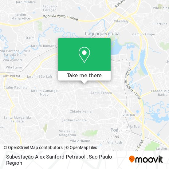 Subestação Alex Sanford Petrasoli map