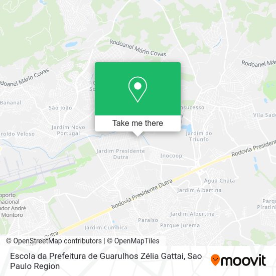 Escola da Prefeitura de Guarulhos Zélia Gattai map