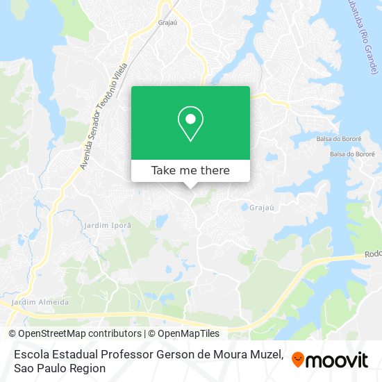 Mapa Escola Estadual Professor Gerson de Moura Muzel
