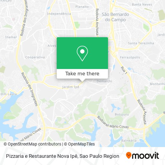 Pizzaria e Restaurante Nova Ipê map