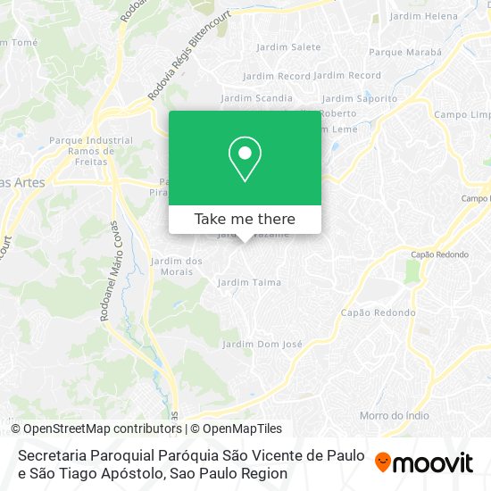 Secretaria Paroquial  Paróquia São Vicente de Paulo e São Tiago Apóstolo map