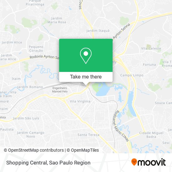 Mapa Shopping Central